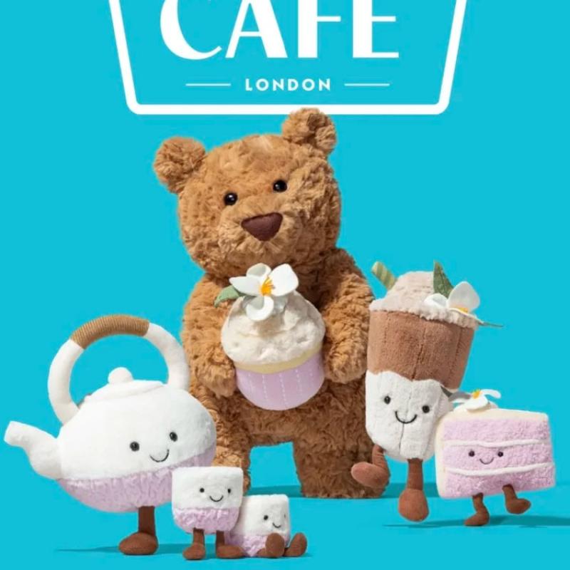 JELLYCAT Fun Food Series Magnolia Taro Cake Shanghai Limited Doll Plush Doll Small Height