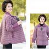 New Mother's Imitation Mink Velvet Sweater Coat Thick Middle Aged Elderly Women's Knitted Cardigan Short Woolen Jacket Outwear