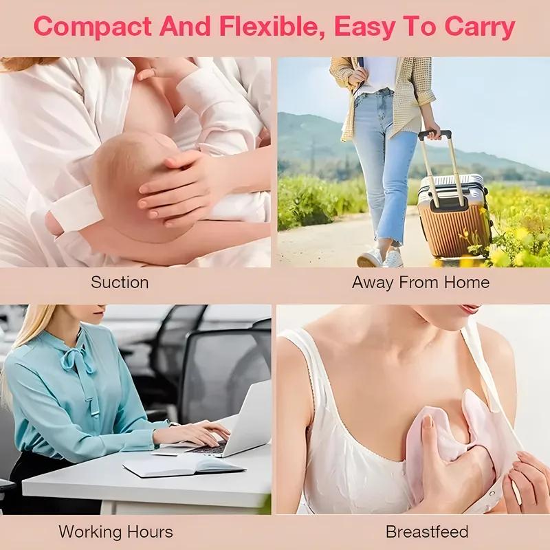 2in 1 Baby Milk Bottle Portable Electric Breast Milk Pump USB Breast Milk Milking Machine Nursing Bottle