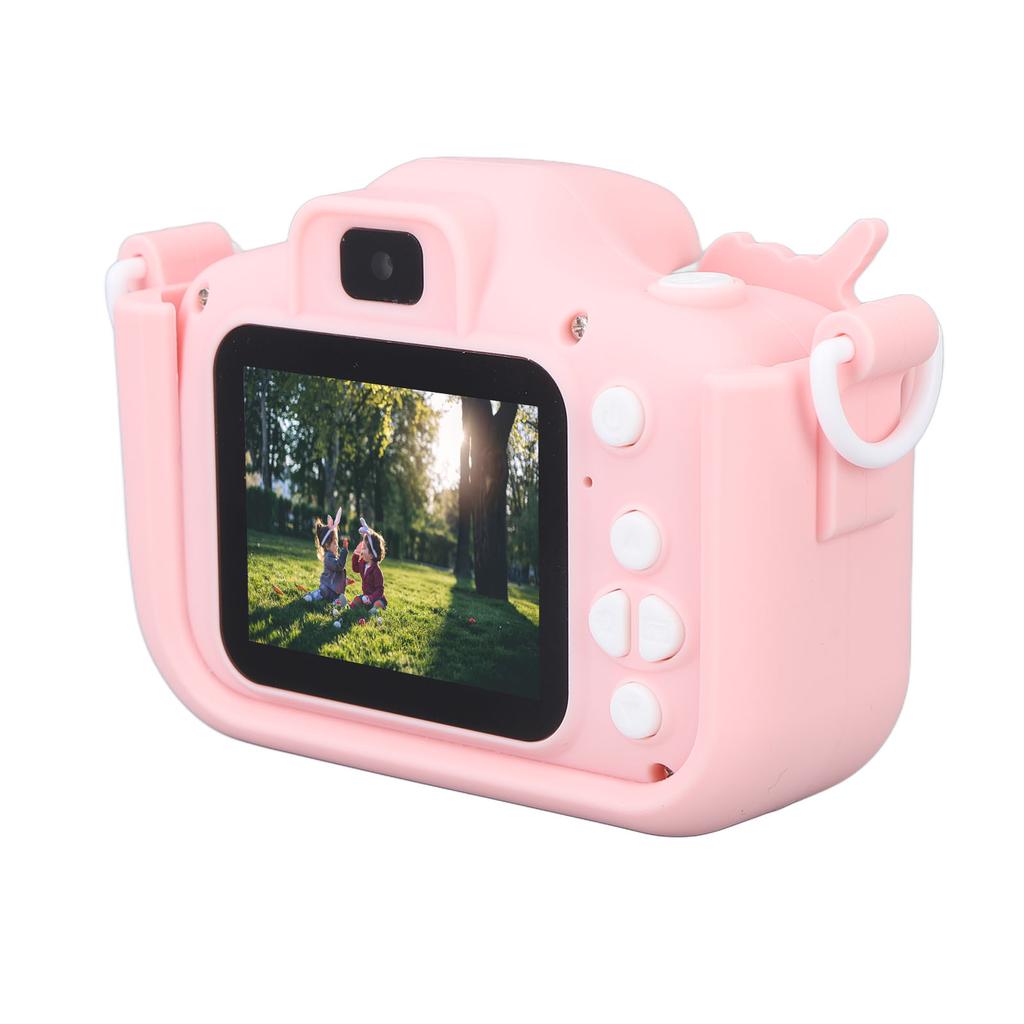 Kinderkamera, niedliches Doppelobjektiv, Autofokus, Fotografie, Videoaufnahme, Gaming, Musik, Digitalkamera, Spielzeug