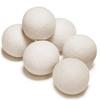 Bolas de Lã para Secadora de Roupas 7cm Amaciante Natural para Tecidos, Reutilizáveis, Reduzem Amassados nas Roupas e Economizam Tempo de Secagem