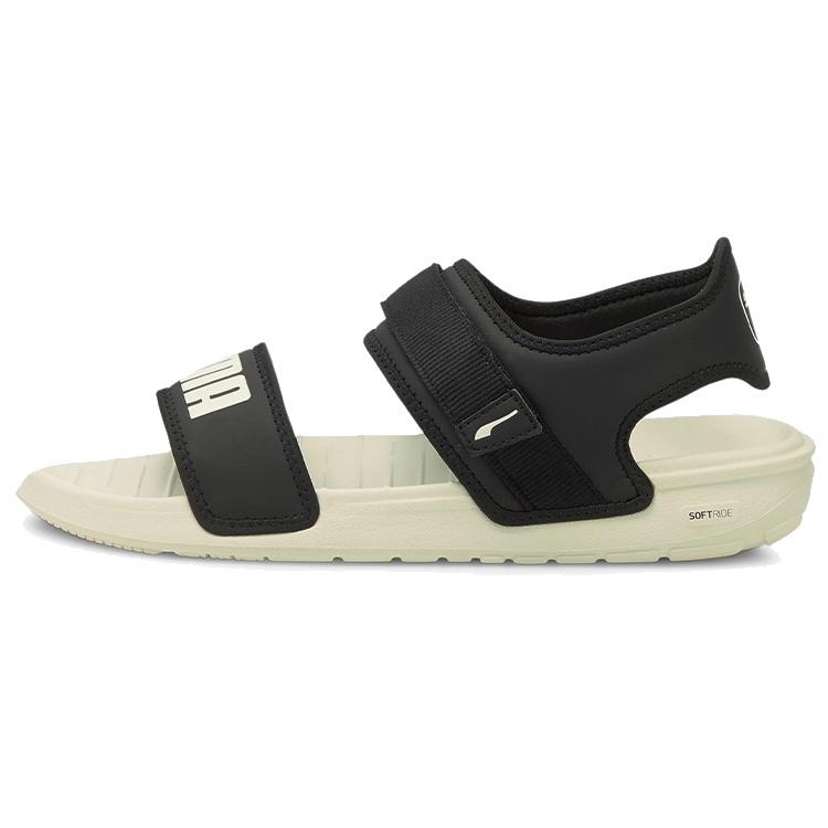 PUMA SoftRide Sandal Black Marshmallow Men s 375104-02 EU 35.5