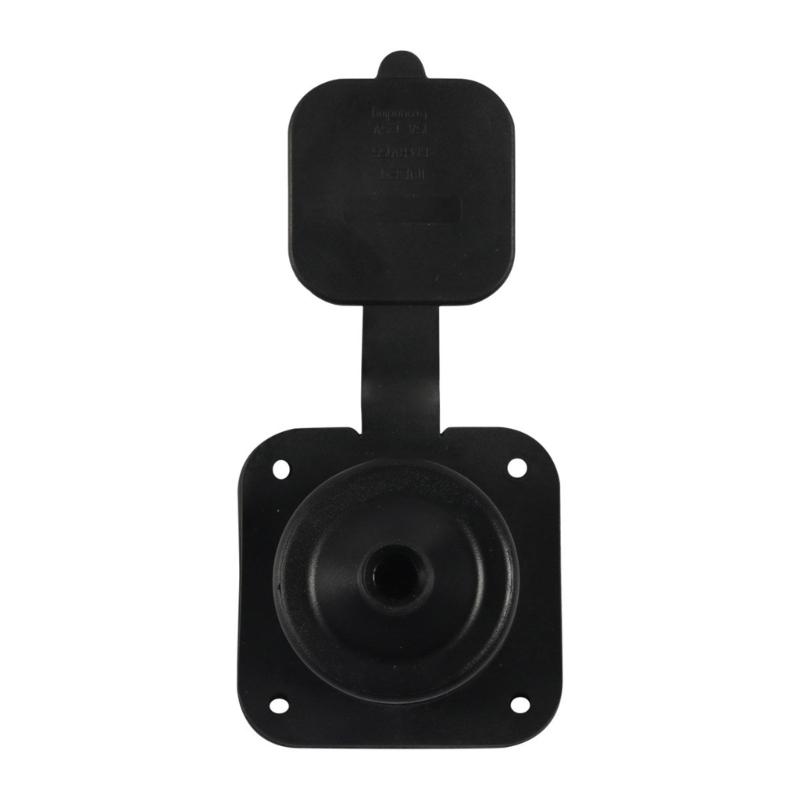 Waterproof Mains Inlet Socket Secure Locking Mechanism Plastic Flush Mount Socket 125V 15A for Motorhomes & Trailers