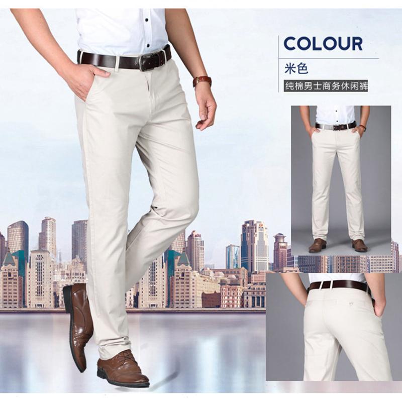 Summer Mens Casual Ting Trousers Fashion Pants Male Brand Solid Color Trousers High Quality A62