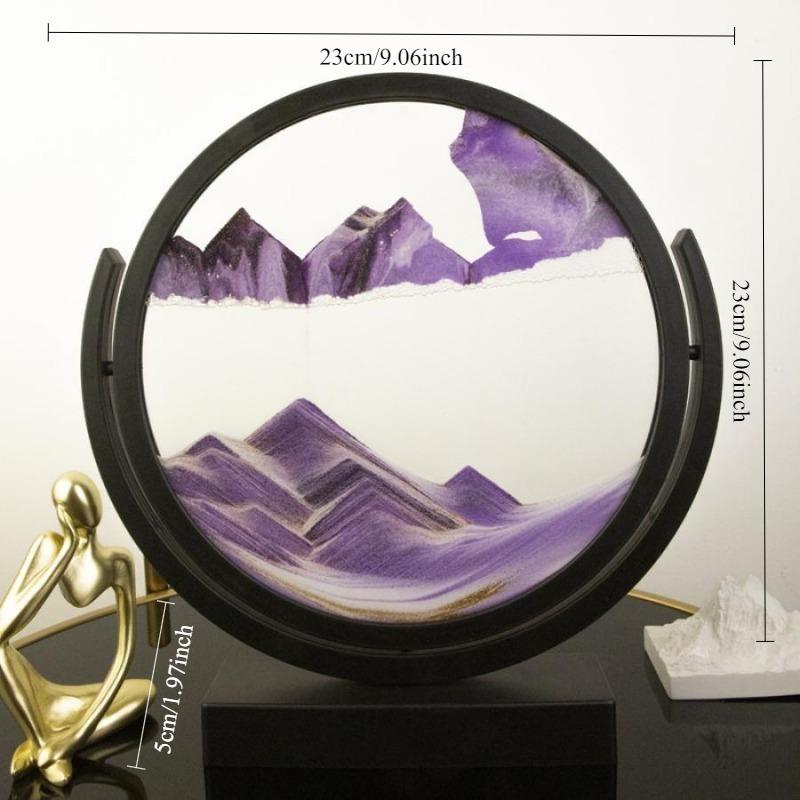 1pcArt Quicksand Painting Desktop Display,Plastic Material,Suitable for Indoor And Outdoor Use,No Electricity Required,Suitable for Various Room Types