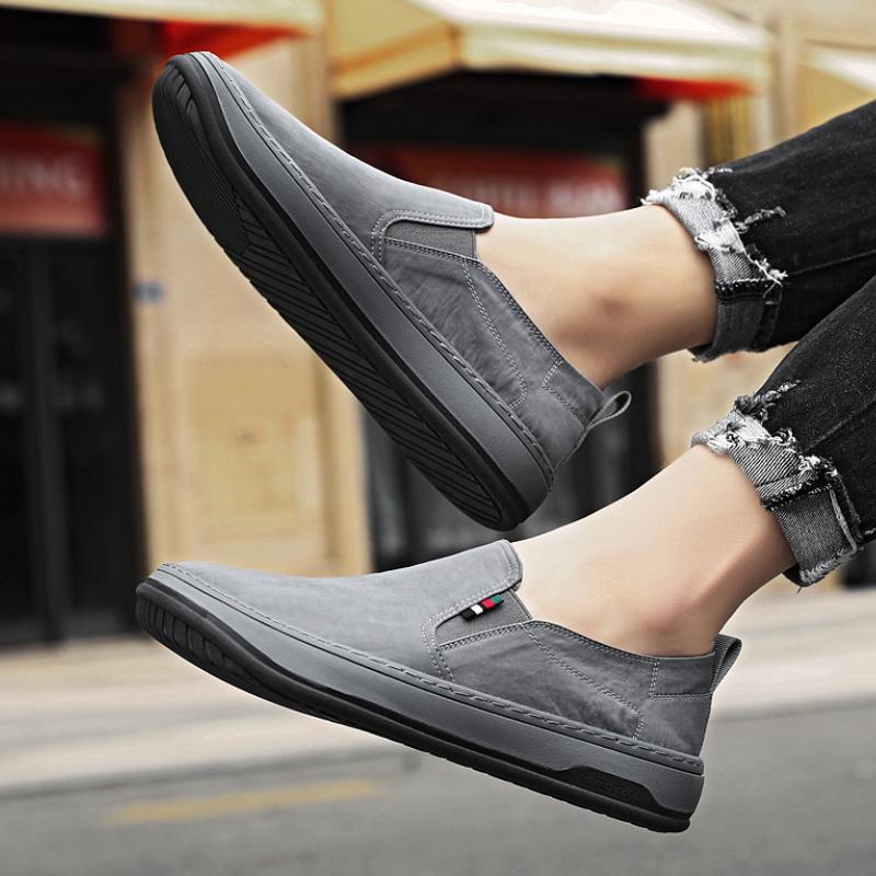 Ledový hedvábí Pánské plátno Pohodlí Pánská ležérní obuv Venkovní Pánské ležérní tenisky Nazouvací Univerzální Módní Líné boty Pánská obuv