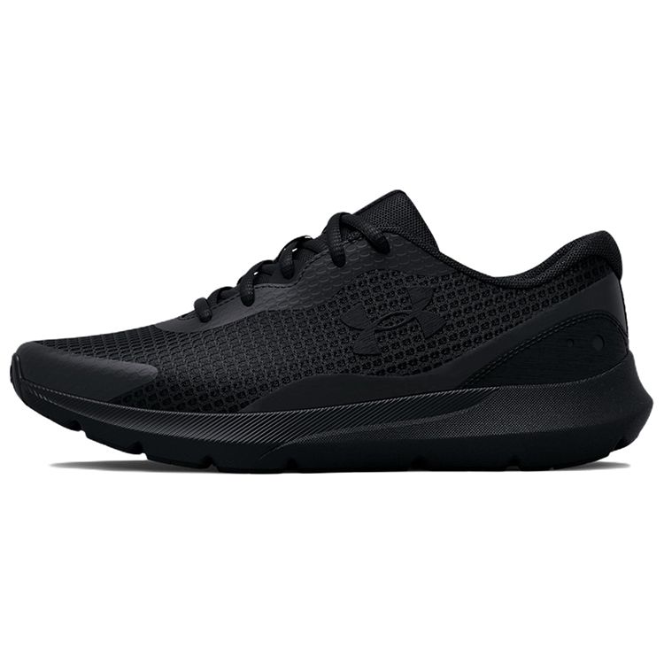 Under Armour Surge 3 Triple Black Women 3024894-002 35.5