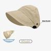 Quick-Dry Summer Sun Hat for Women Llightweight Breathable Ponytail Hole UV Protection Bucket Hat Foldable Windproof Cap