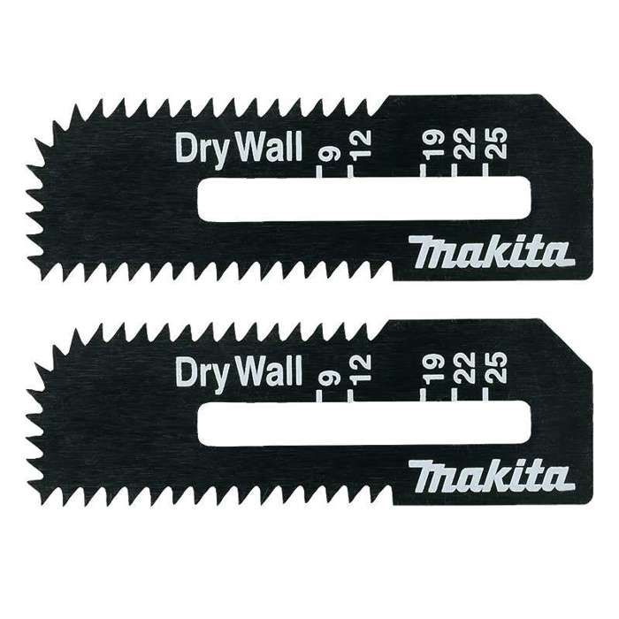 Lames plaque de plâtre - MAKITA - B-49703 - Acier HCS - Lot de 2