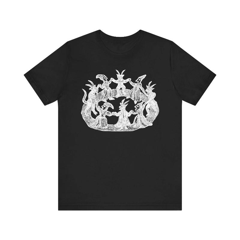 Witches Wizards Graphic Print Tshirts for Women Summer Casual Fashion Funny Vintage Loose Tops Crew Neck Short Sleeve Tshirts