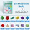 For Teach Volume Surfaces Area Drafting Kids Ages 5-12 Families Geometry Book Pull String 3D Geometry Learning Book Toy