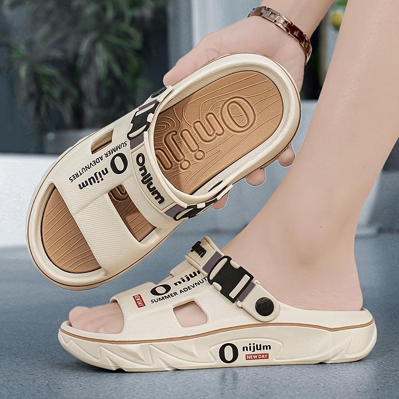 [Anti-slip Slippers] Anti-slip Men's Slippers | Deodorant Sports Casual Driving Dual-purpose Couple Sandals Fashionable Beach Flip-flops