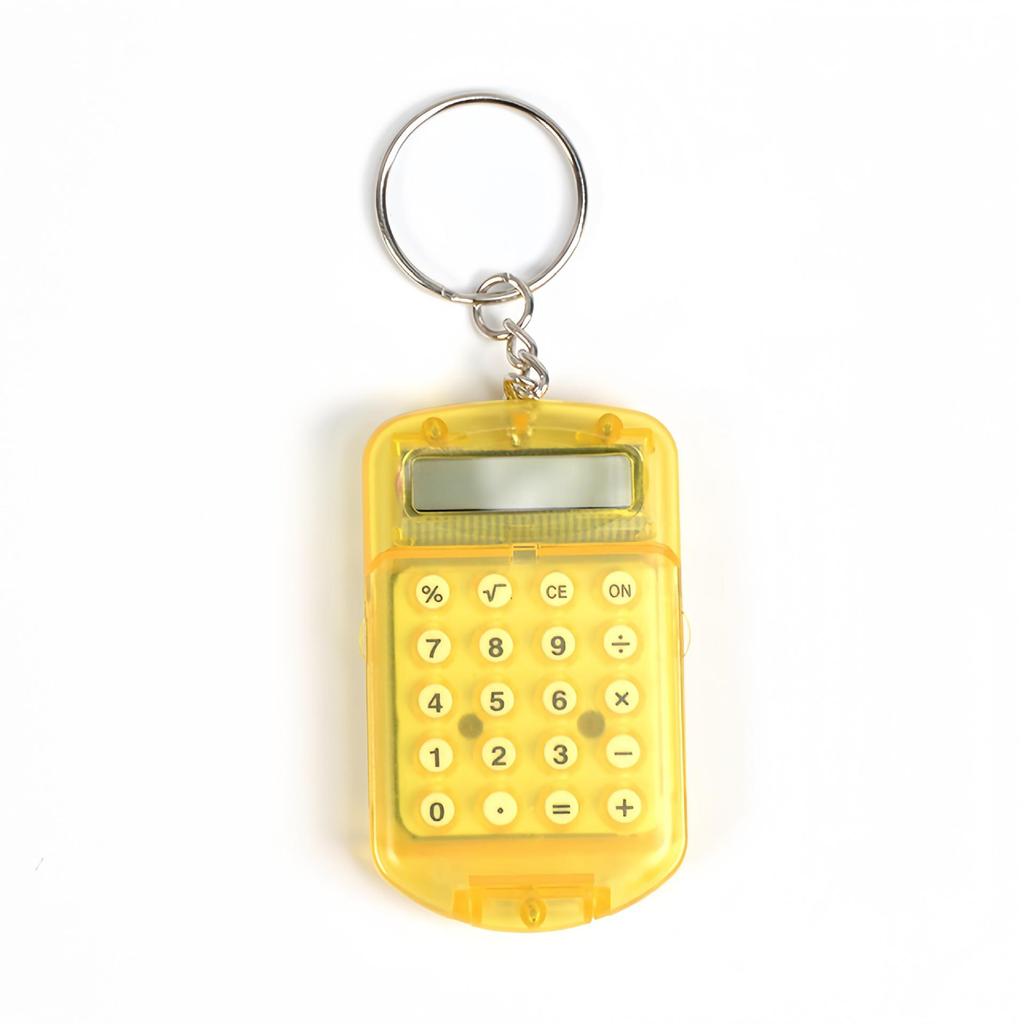 Mini Transparent Flip Keychain Calculator for Students