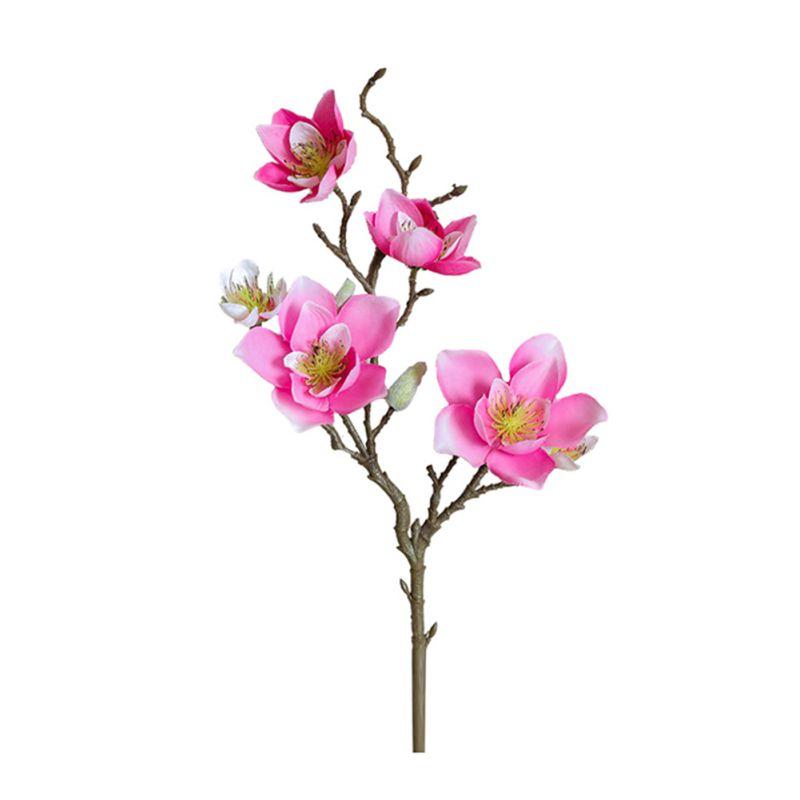 Artificial Magnolia Flower Silk Magnolia Branch For Home Living Room Decoration Fake Flower Plant Table Wedding Party Decor
