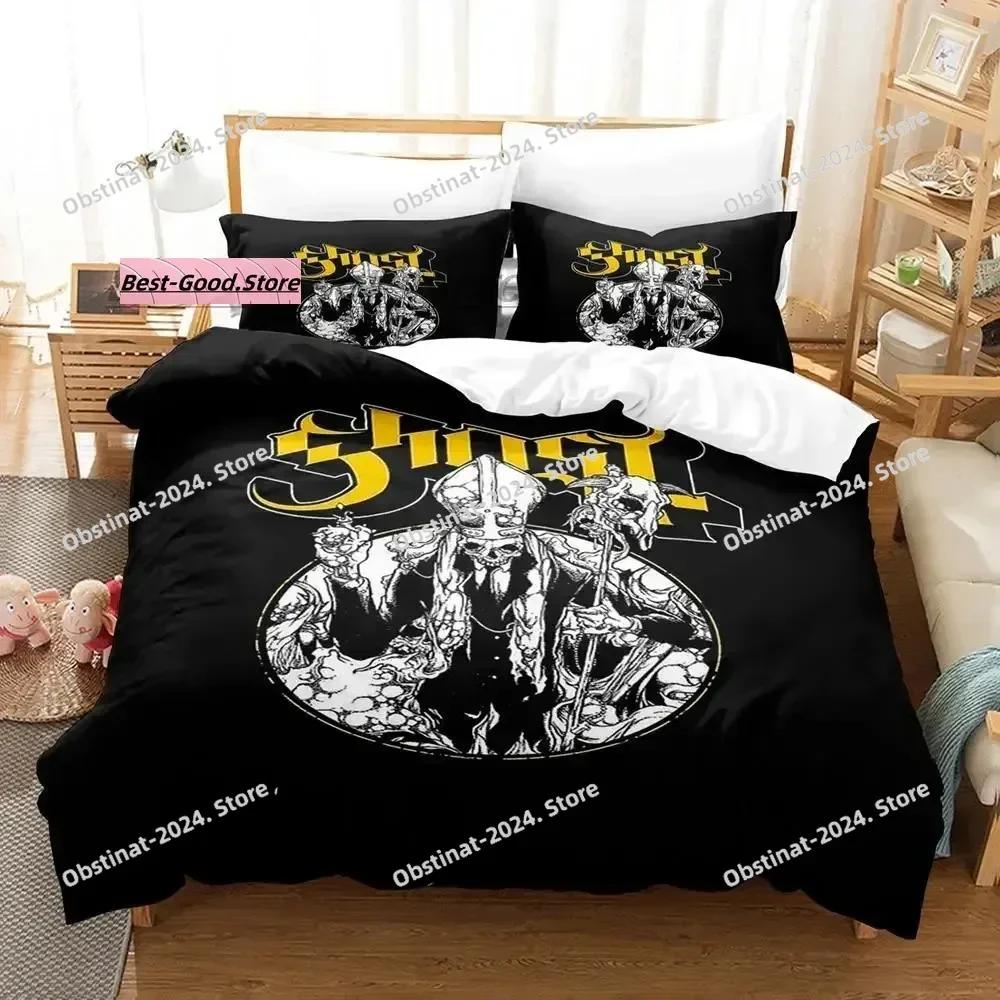 Ghost Rock Band Tank Bedding Set Printed Bed Set With Pillowcase Bed Duvet Cover Soft Single Double Queen Super King Size
