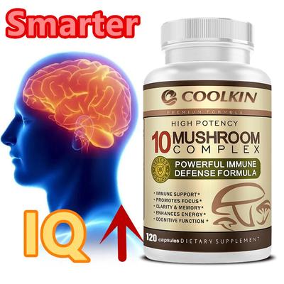 Contiene ingredienti come Hericium erinaceus e Ganoderma lucidum, che aiutano a migliorare la chiarezza mentale e la concentrazione.