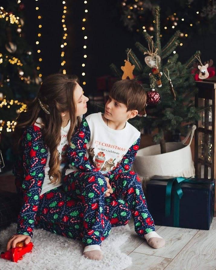 Winter Unisex Pajamas – New Year Family Style & Comfortable Fit, Winter, 6076-8 HC