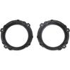 2 Pcs Black 7'' Headlight Mount Bracket Ring Fit For  Wrangler TJ 1997-2006