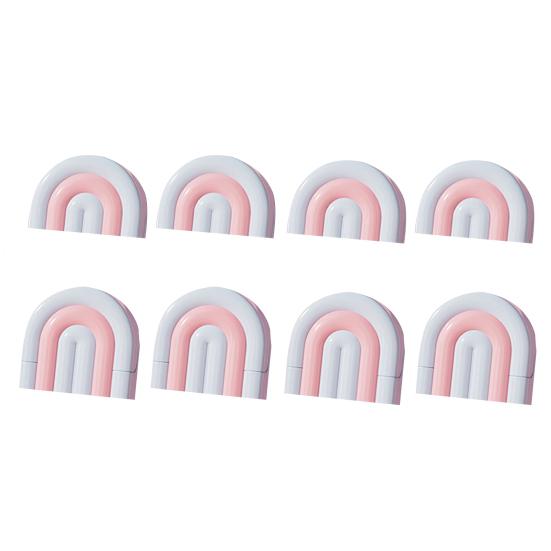 8Pcs Electrical Outlet Baby Proofing Covers 46056 Prongs Outlet Safety синий
