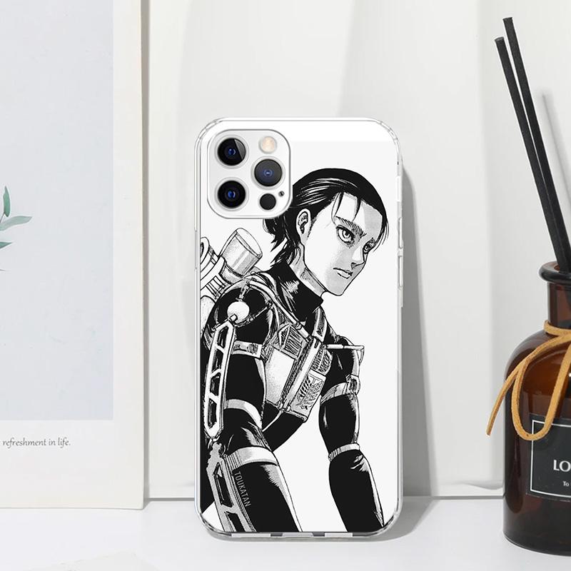 Attack-Titan Eren Phone Case For Iphone 17 Air 16 15 Plus 16E 14 Pro Max 13 Mini 12 11 7 8 SE Fundas Soft Back Cover 17 Air 16 1