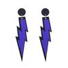 Lightning Earrings Women Colorful Alloy Jewelry Fashion Ornament Decoration
