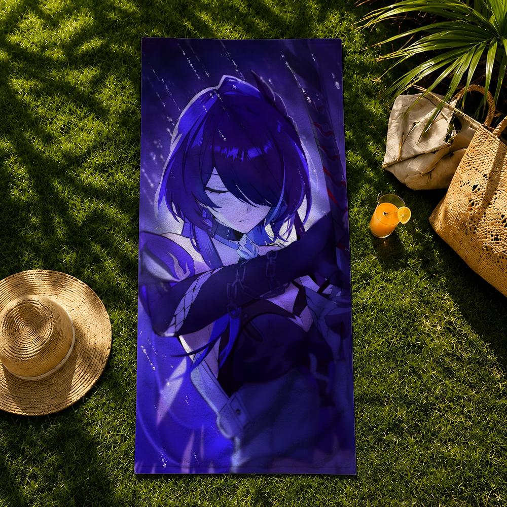 Game Character R-Raidens Mei Towel Towel beach towel, quick drying absorbent bath towel for Swim,Gym,Camping,Outdoor hot