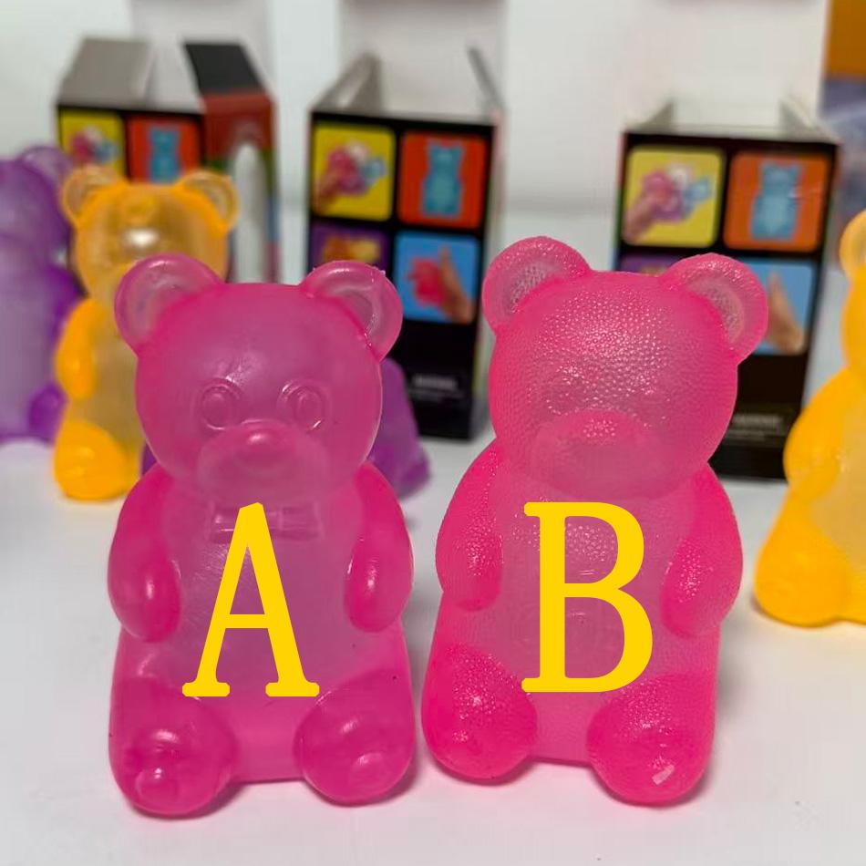 Gummy Bear Squishy Toy Maltose Stress Ball Animal Squeeze Fidget Toy For Kids And Adults Solid Decompression In Stock