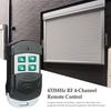 Metal Push Button Garage Door Remote Controller 433MHZ Gate Opener Remote Universal 4 Buttons Garage Door Opener Transmitter