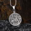 Stainless Steel Jewish Hebrew Tetragrammaton Wicca Pentagram Pendant Necklace Israeli Religious Amulet Jewelry