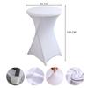 Tablecloth Cover for a Cocktail Bar Table White 80X110Cm [25F]