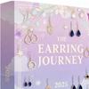 2025 Earring JourneyAdvent Calendar 2d Festive Acrylic Jewelry 24 Days Countdown Earring Set for Gathering Activities