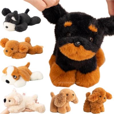 Non-Toxic 20Cm Cartoon Cute Hot Sell Dog Plush Doll Sitting Lying Bichon Schnauzer West Highland Teddy Home Decor Soothing Gift For Kids