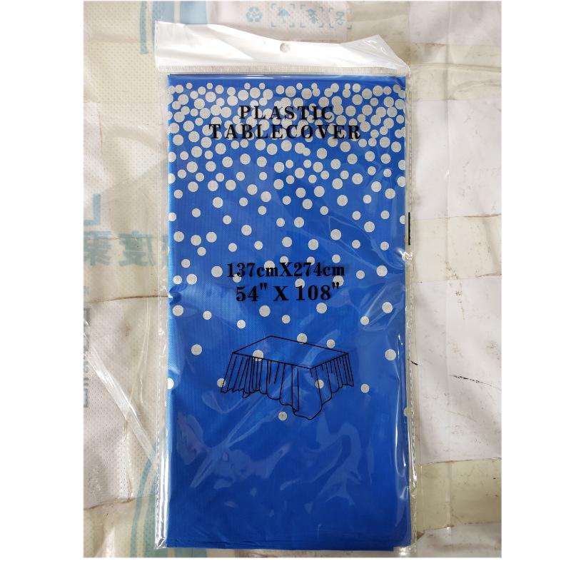 Polka Dot Disposable PEVA Plastic Party Tablecloth