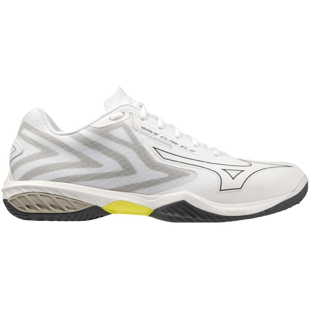 Mizuno Wave Claw EL 2 Series Fashion Versatile Trendy Comfortable Non-Slip Durable Mid-Top Badminton Shoes Unisex sneaker White 71GA228021