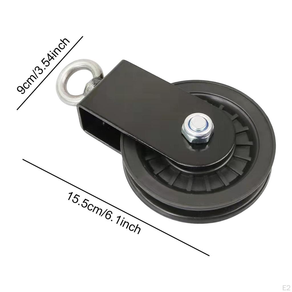 Fitness Seilrolle Kabel Robustes Workout Leise Aluminiumlegierung Grad Drehbar