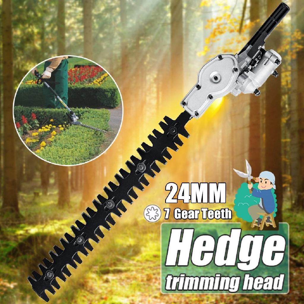 7/9 Teeth Universal Pole Hedge 17" Trimmer Attachment Expand Double Sided Blades New