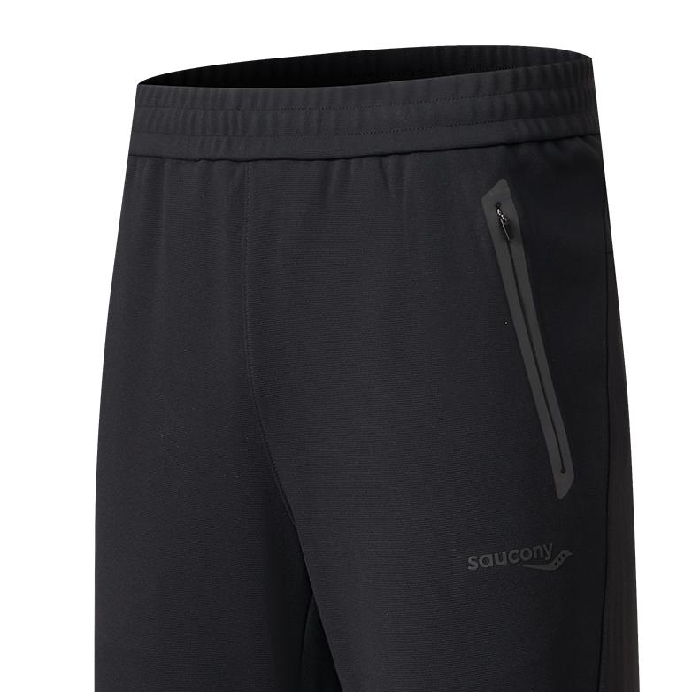 SAUCONY Solid Color Mid-Rise Straight-Leg Sports Pants Men Pants Black SC2230027A-BK01