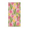 Tulip Flowers Bath Towel Botanical Floral Beach Towel Microfiber Quick Dry Portable Camping Picnic Yoga Gym Travel Sport Towels