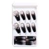 Crystal Butterfly Black Square Fake Nails Non-Toxic Not Hurt to Hands Nails for Professional Nail Specialist