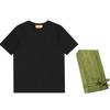 Gucci T Shirts Men's Black Crew Neck Moderate 548334-XJEJF-1043