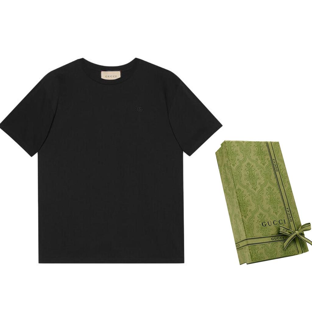 Gucci T Shirts Men's Black Crew Neck Moderate 548334-XJEJF-1043