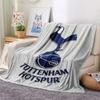 Spurs Aufdruck Flanelldecke, weicher Überwurf für Schlafzimmer Sofa, waschbar, Fanartikel, tolles Geschenk.