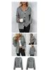 Women's Solid Color Hooded Knit Sweater Cardigan with Drawstring - New for 2025 Autumn/Winter