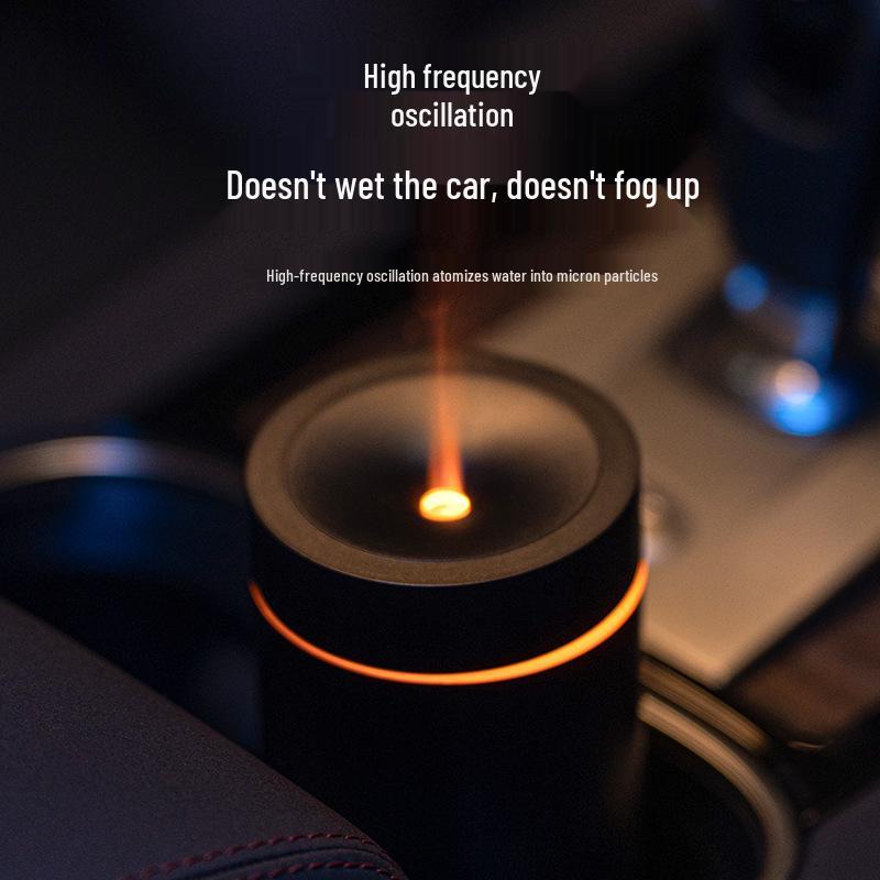 Portable Car Aromatherapy Diffuser with Seven-Color LED and USB Humidifier