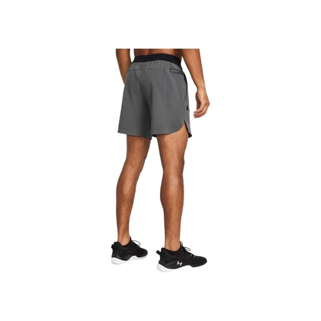 Under Armour UA Peak Logo Print Lace-Up Mid-Rise Casual Shorts Men Shorts Dark-Gray 1376782-025