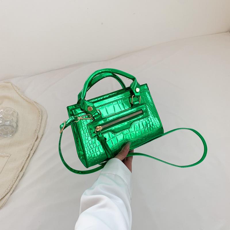 Bag Women's 2025 Summer New Fashion Handbag Trendy Simple Small Satchel Personalized Ins Shoulder Zipper Small Bag