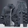 Men's Spring/Autumn Long Sleeve Casual Sports Suit - Middle-aged & Elderly Running Wear
