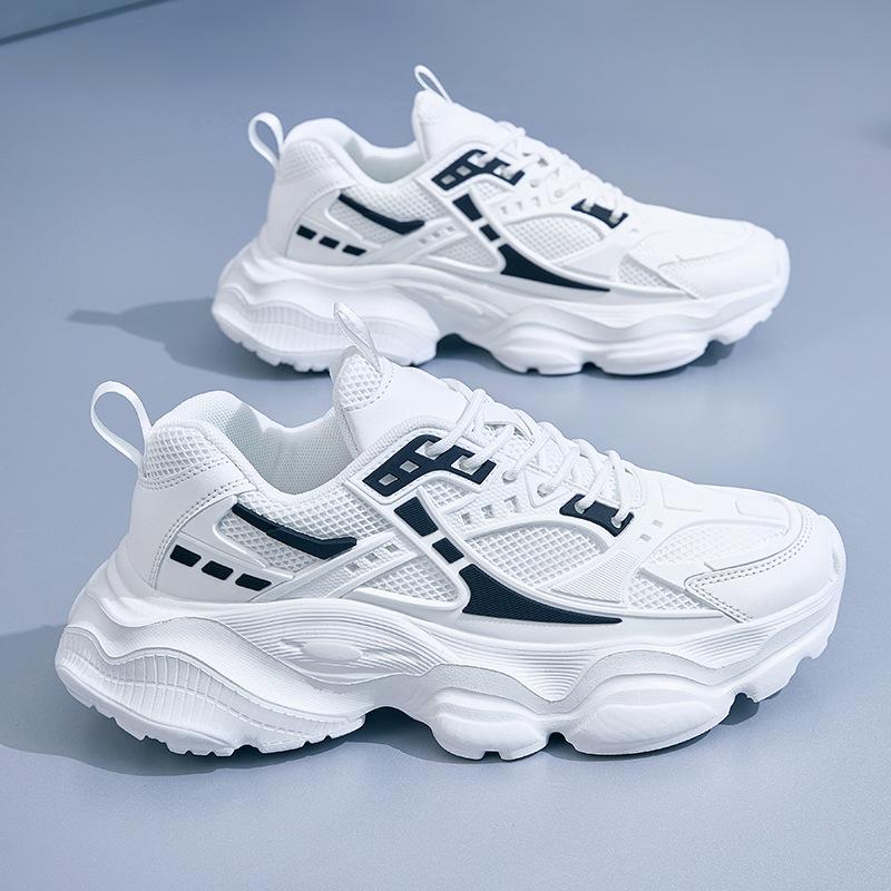 

New men s shoes youth autumn breathable casual black travel shoes platform non-slip running shoes wear-resistant sports shoes 39 белый