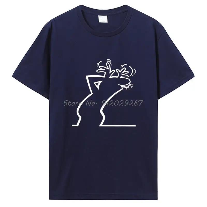 Happy Fashion T Shirt La Linea The Line Osvaldo Cavandoli TV UnisexT-shirt Streetwear Tee Cotton Casual Clothing Graphic Tee