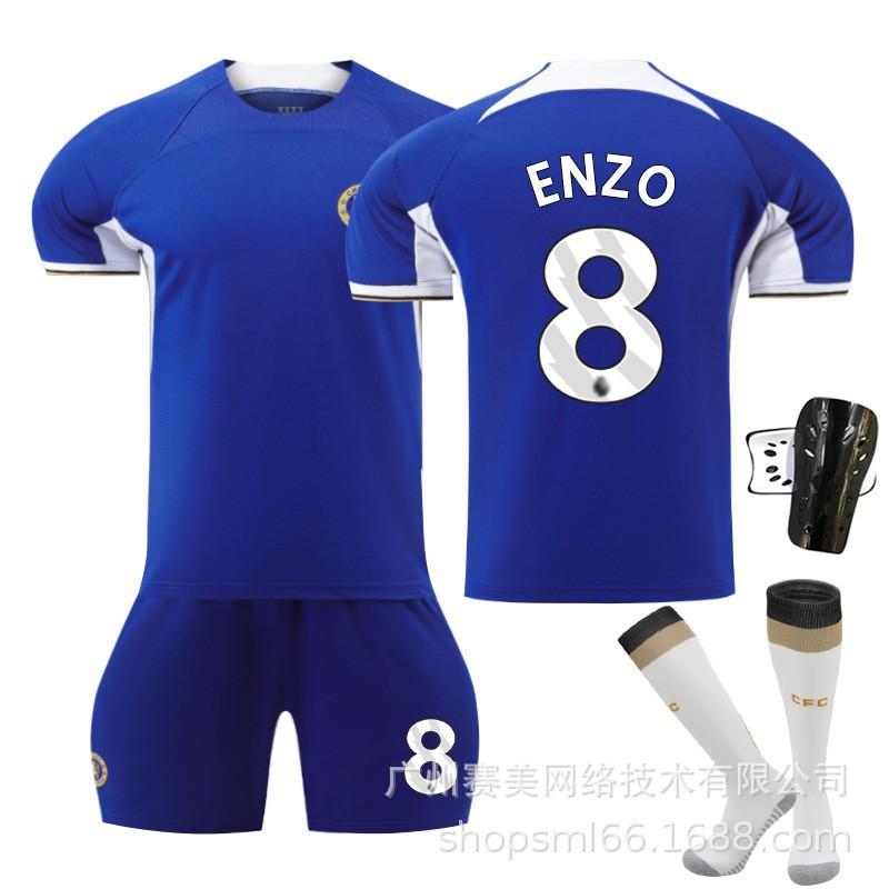 2324 Season Chelsea Home No. 8 Enzo 7 Sterling 6 Silva 10 Mudrik Jersey